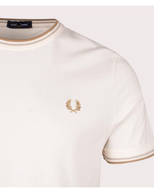 Fred Perry Natural Twin Tipped T-shirt for men
