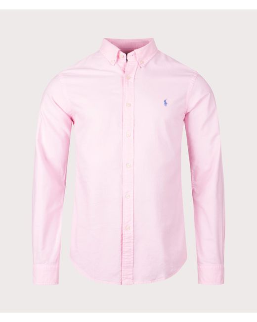 Polo Ralph Lauren Pink Slim Fit Garment-dyed Oxford Shirt for men