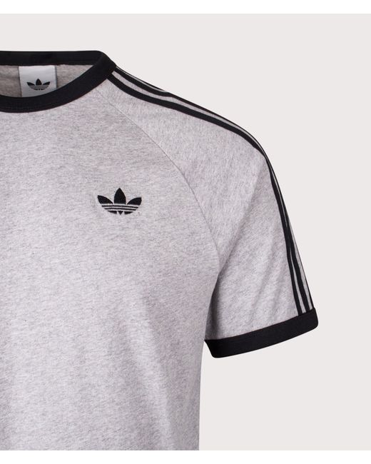 Adidas Originals Blue 3 Stripes T-Shirt for men