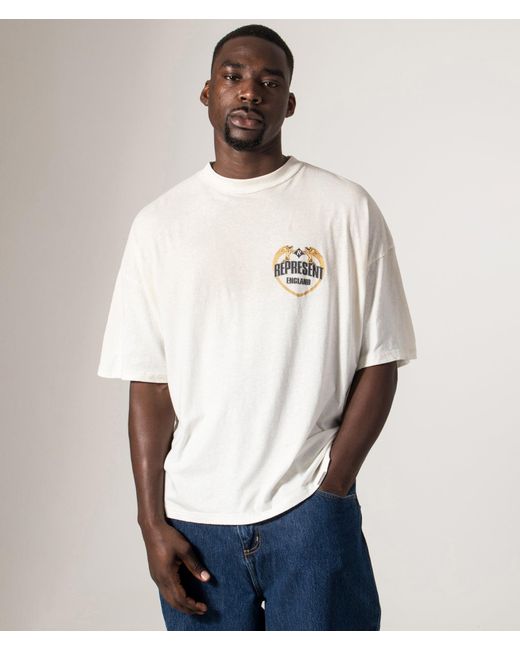 Represent White Angel Border T-Shirt for men