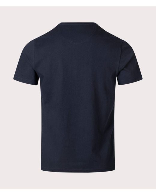 Barbour Blue Essential Sports T-Shirt for men