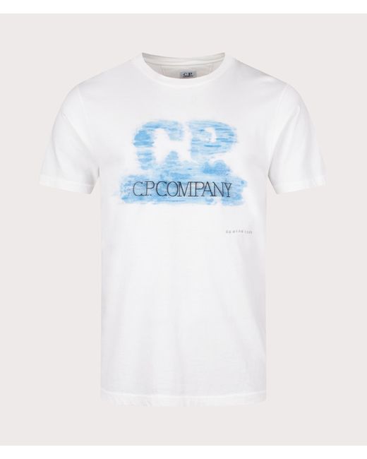 C P Company Blue 30/1 Jersey Artisanal British Sailor T-shirt for men