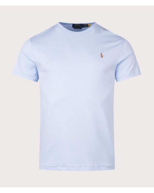 Polo Ralph Lauren Blue Custom Slim Fit Pima T-Shirt for men