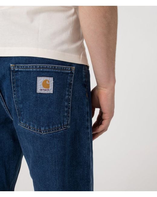 Carhartt Blue Relaxed Fit Newel Jeans for men
