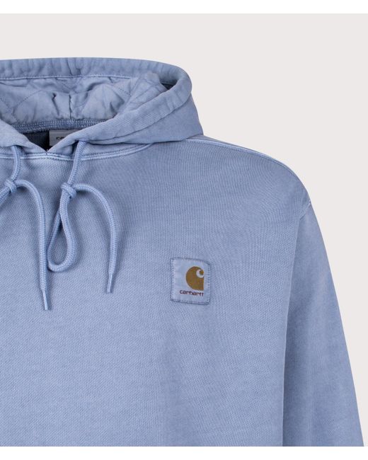 Carhartt Blue Balloon Fit Nelson Hoodie (Fits Big To Size) for men