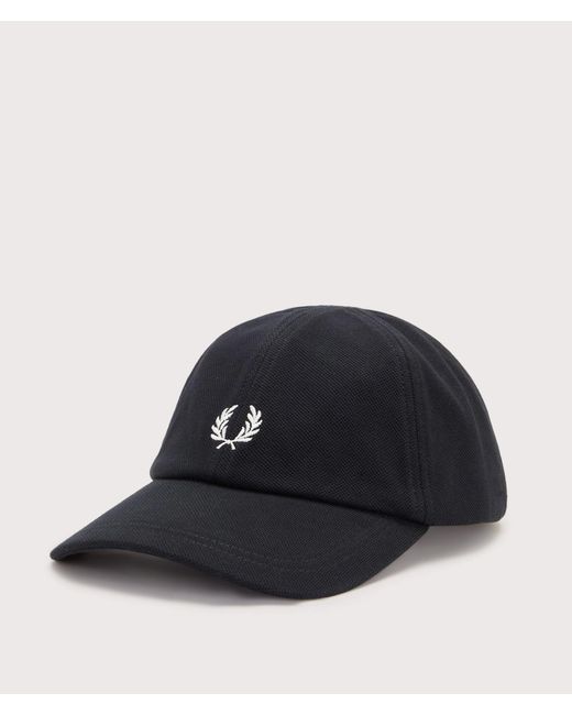Fred Perry Black Piqué Classic Cap for men