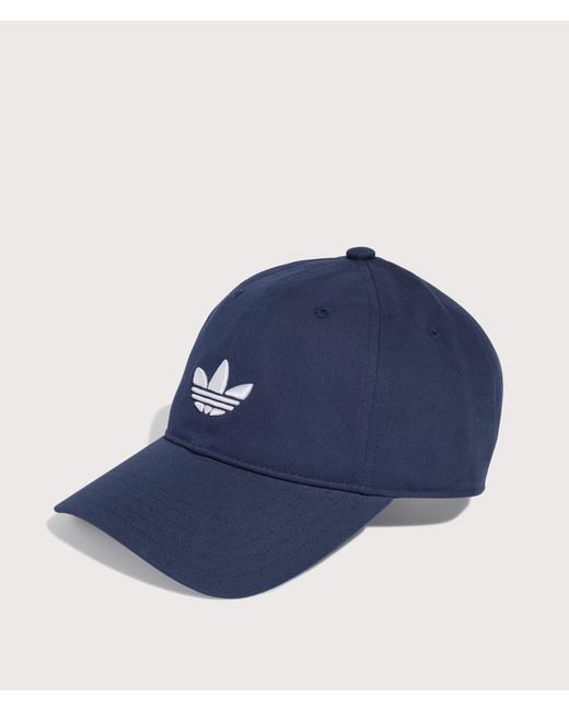 Adidas Originals Blue Adicolour Classic Trefoil Baseball Cap for men