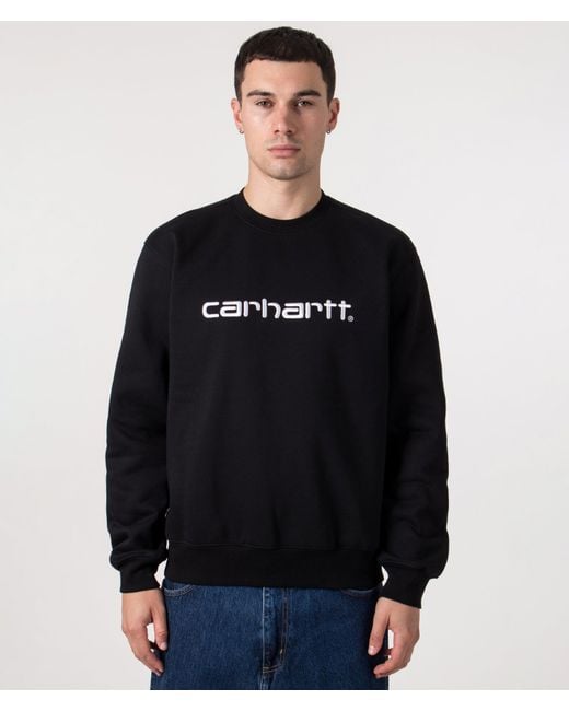 Carhartt Blue Loose Fit Carhartt Sweat for men