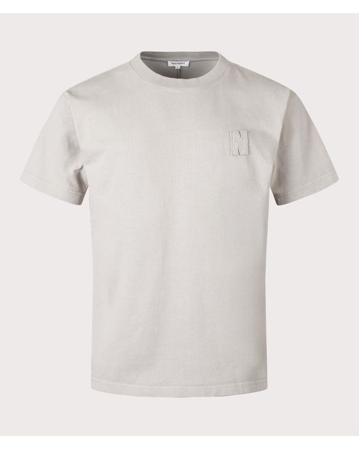 Norse Projects White Oversized Simon Heavyweight N Patch T-Shirt for men