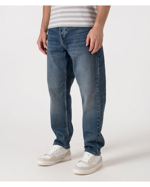 Carhartt Blue Relaxed Fit Newel Jeans for men