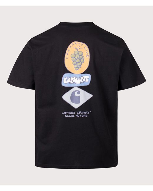 Carhartt Black Loose Fit Stacked Grapes T-Shirt for men