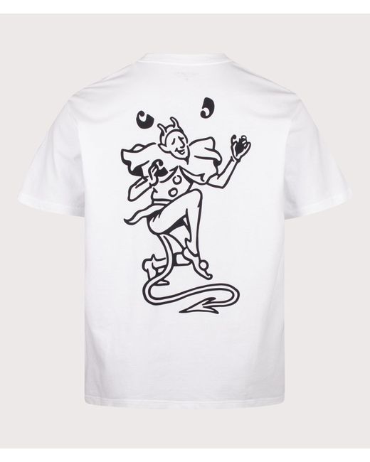 Carhartt White Loose Fit Playing Cards T-Shirt for men