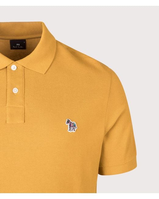 Paul Smith Orange Regular Fit Zebra Polo Shirt for men