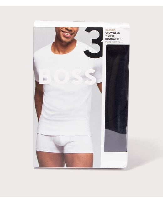 Boss Black Regular Fit 3 Pack Lightweight T-Shirt for men