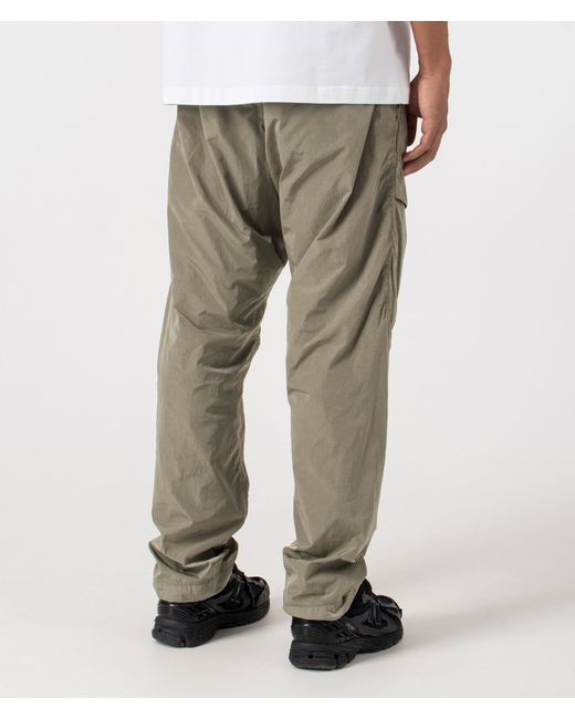 C P Company Natural Chrome-R Loose Cargo Pants for men