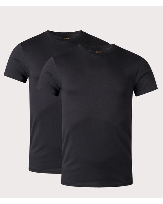 Polo Ralph Lauren Black 2 Pack Classic Crewneck Undershirt T-Shirt for men