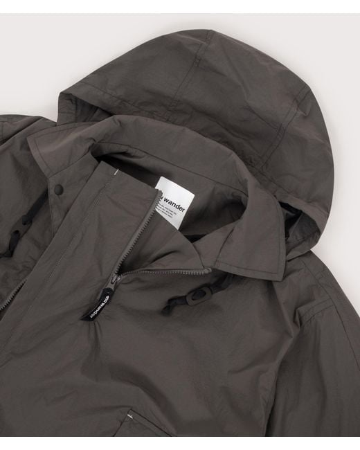 And Wander Gray Water Repellent Light Jacket 2 for men