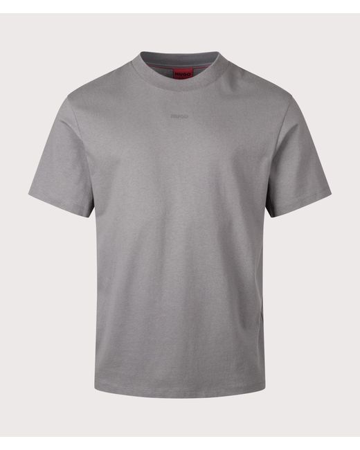 HUGO Gray Relxed Fit Dapolino T-Shirt for men