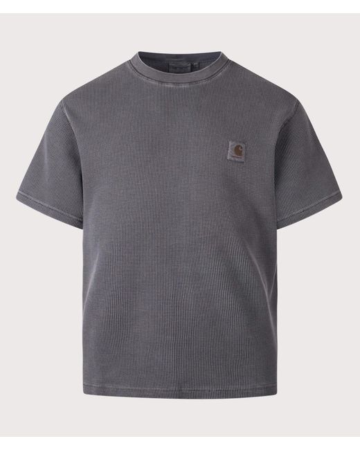 Carhartt Gray Loose Fit Nelson Waffle T-Shirt (Fits Big To Size) for men
