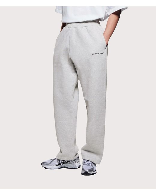 MKI Miyuki-Zoku Gray Open Hem Uniform Wide Leg Joggers for men