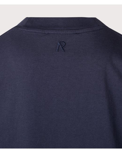 Represent Blue Oversized Initial T-Shirt for men