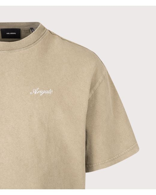 Axel Arigato Natural Oversized Fit Honor Washed T-Shirt for men