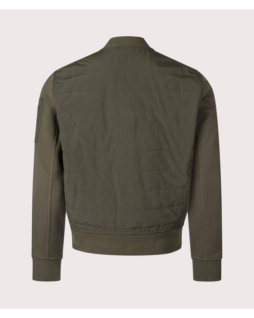 Polo Ralph Lauren Green Hybrid Bomber Jacket for men