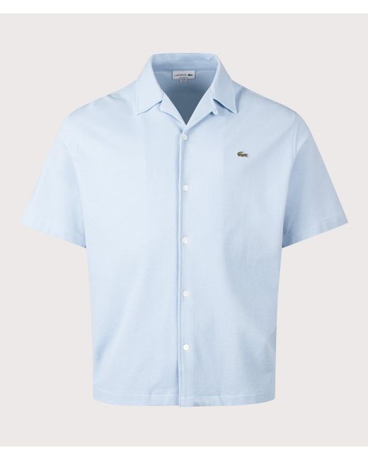 Lacoste Blue Short Sleeve Casual Shirt for men