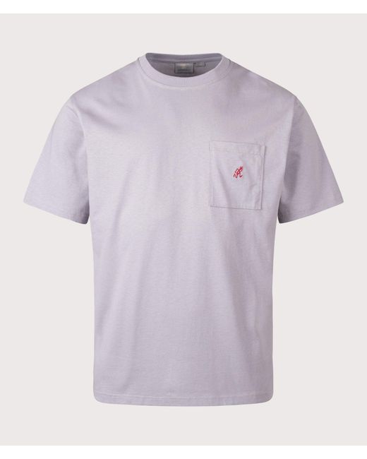 Gramicci Purple One Point T-Shirt for men