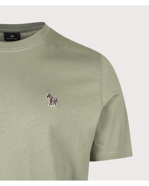 Paul Smith Green Regular Fit Zebra T-Shirt for men