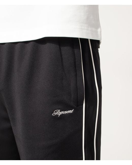 Represent Black Taped Track Pant for men