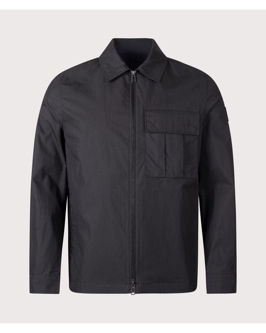 Belstaff Blue Reg Fit Cargo Overshirt for men