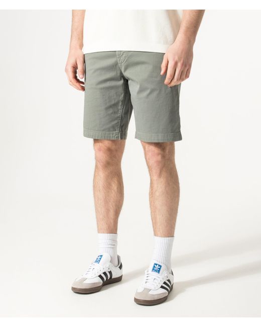 Boss Gray Slim Fit Chino Shorts for men