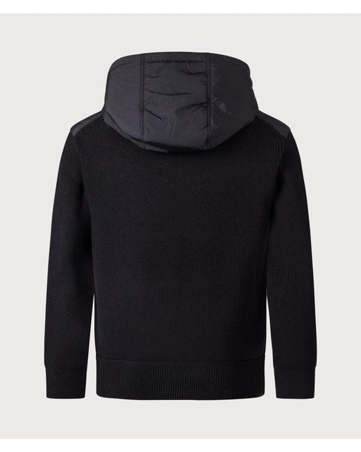 Boss Blue Regular Fit Kiaccio Hooded Hybrid Jacket for men
