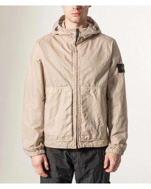 Stone Island Natural Organic-Look Nylon Panama-Tc Jacket for men