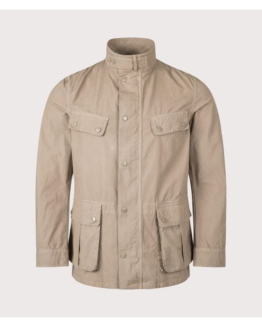 Barbour Natural B.Intl Garment Dyed Duke Casual Jacket for men