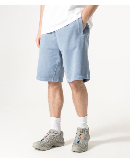 Carhartt Blue Balloon Fit Nelson Sweat Shorts for men