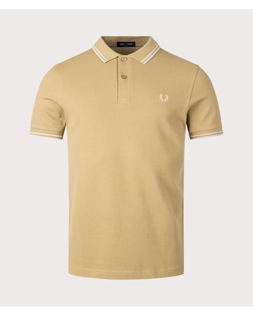 Fred Perry Natural Twin Tipped Polo Shirt for men