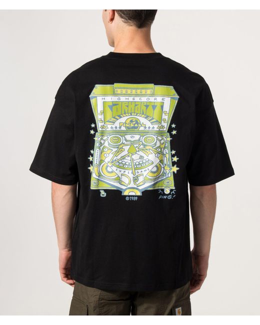 Carhartt Black Oversized Fit Pinball T-Shirt for men