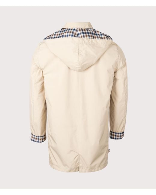 Aquascutum Natural Active Lightweight Packable Trench Coat for men