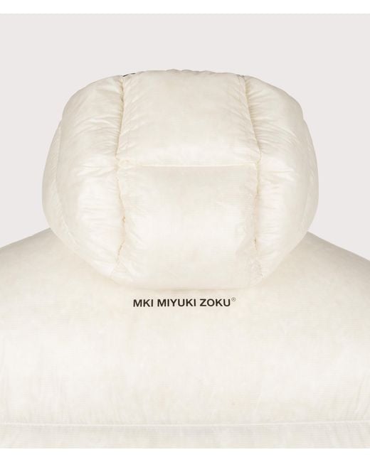 MKI Miyuki-Zoku Natural Translucent Hooded Bubble Jacket for men