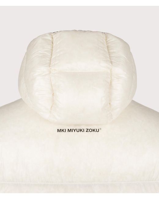 MKI Miyuki-Zoku Natural Translucent Hooded Bubble Jacket for men
