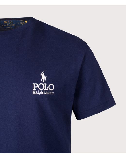 Polo Ralph Lauren Blue Classic Fit Logo T-Shirt for men
