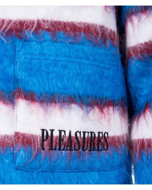 Pleasures Blue Stack Cardigan for men