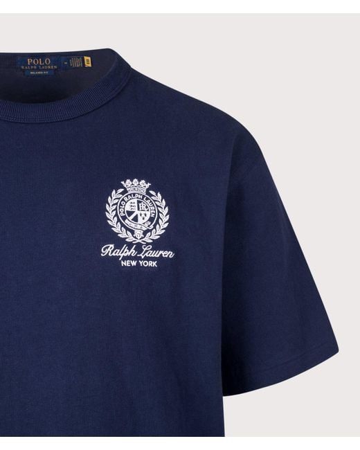 Polo Ralph Lauren Blue Relaxed Fit 10/1 Jersey T-Shirt for men