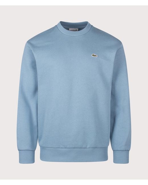 Lacoste Blue Classic Fit Round Neck Sweatshirt for men