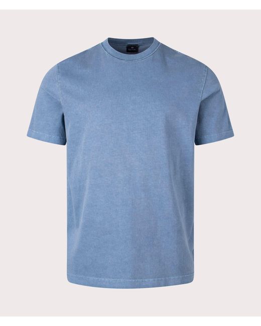 Paul Smith Blue Acid Wash T-Shirt for men