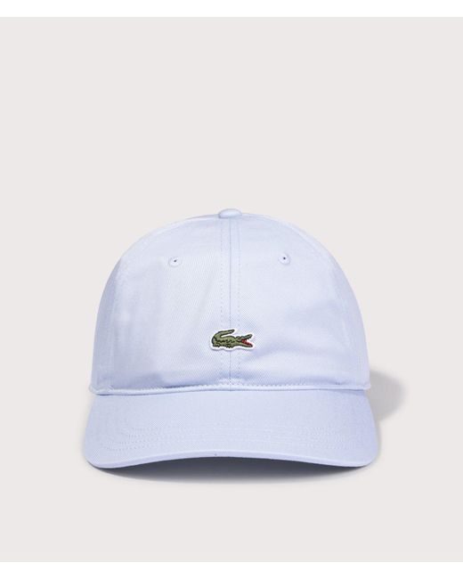 Lacoste White Cotton Twill Cap for men