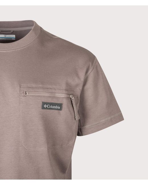 Columbia Brown Echo Passage Crew T-Shirt for men