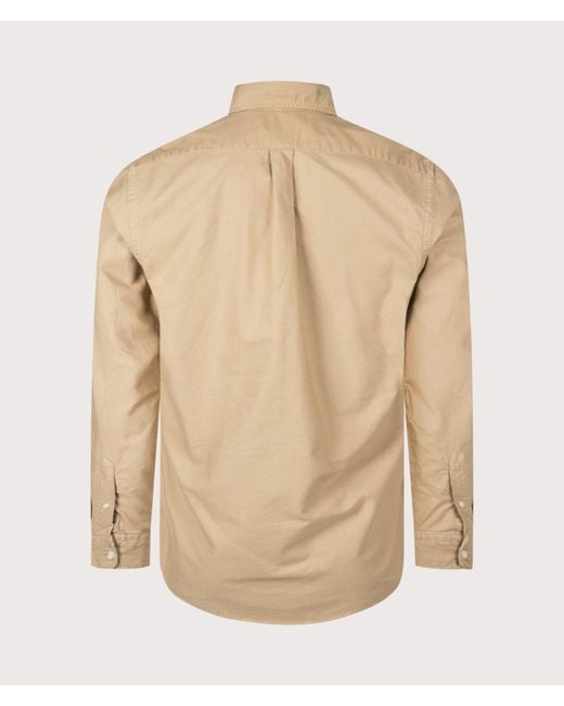 Polo Ralph Lauren Natural Custom Fit Garment-Dyed Oxford Shirt for men